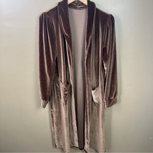 Velvet Duster Kimono Cardigan Women's Large